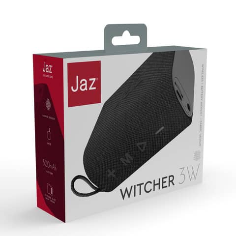 Speaker JAZ 3W - comandi integrati - Jack 3,5 mm e TF card - nero - TEJZWITCH3BTK